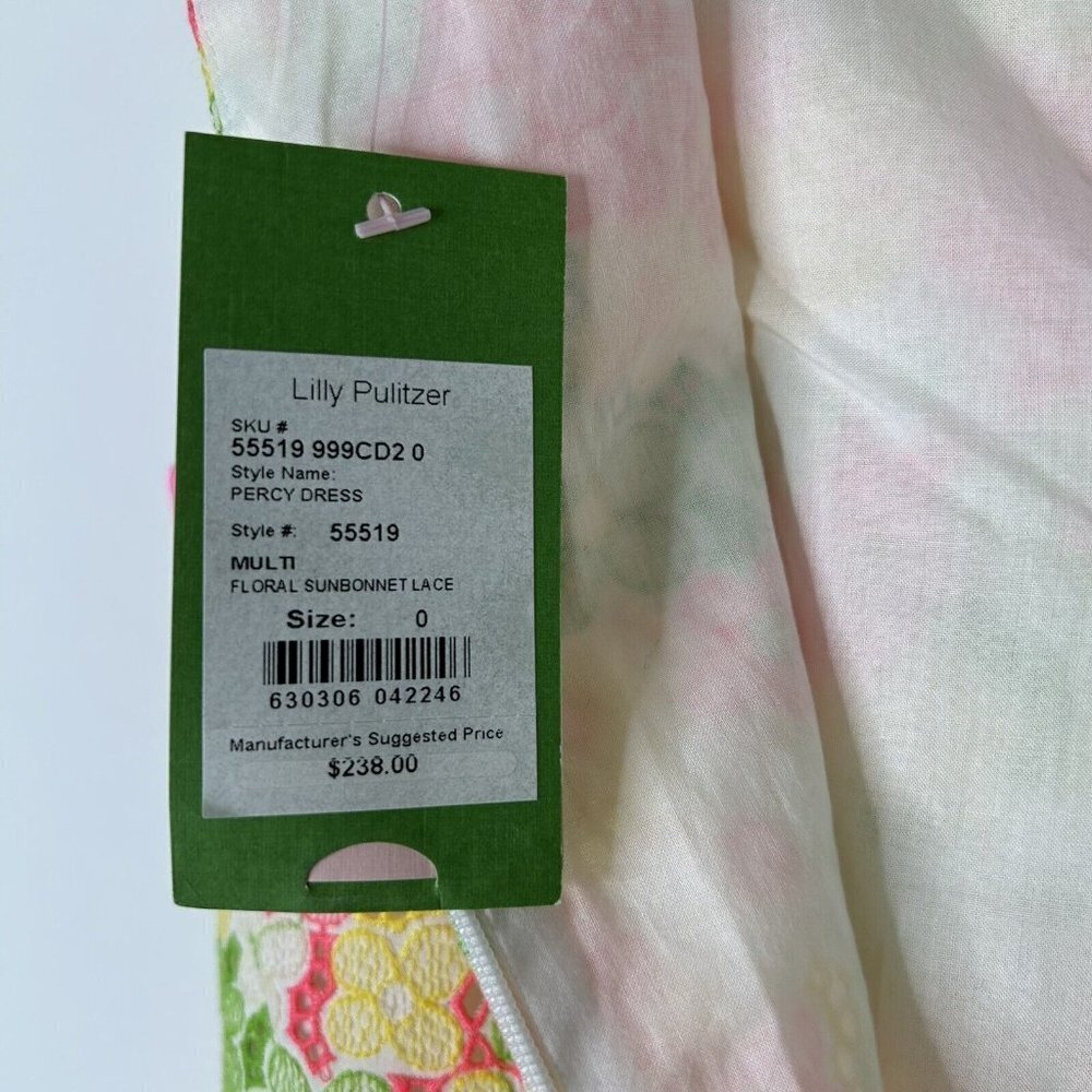 NEW Lilly Pulitzer Eyelet Lace Percy Dress Size 0 - Picture 5 of 12